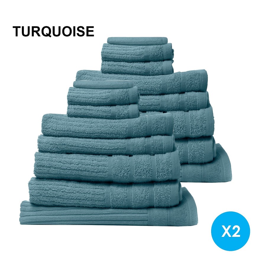 Home Decoration Royal Comfort | Royal Comfort Cotton Eden Towel Set 600Gsm Luxurious Absorbent