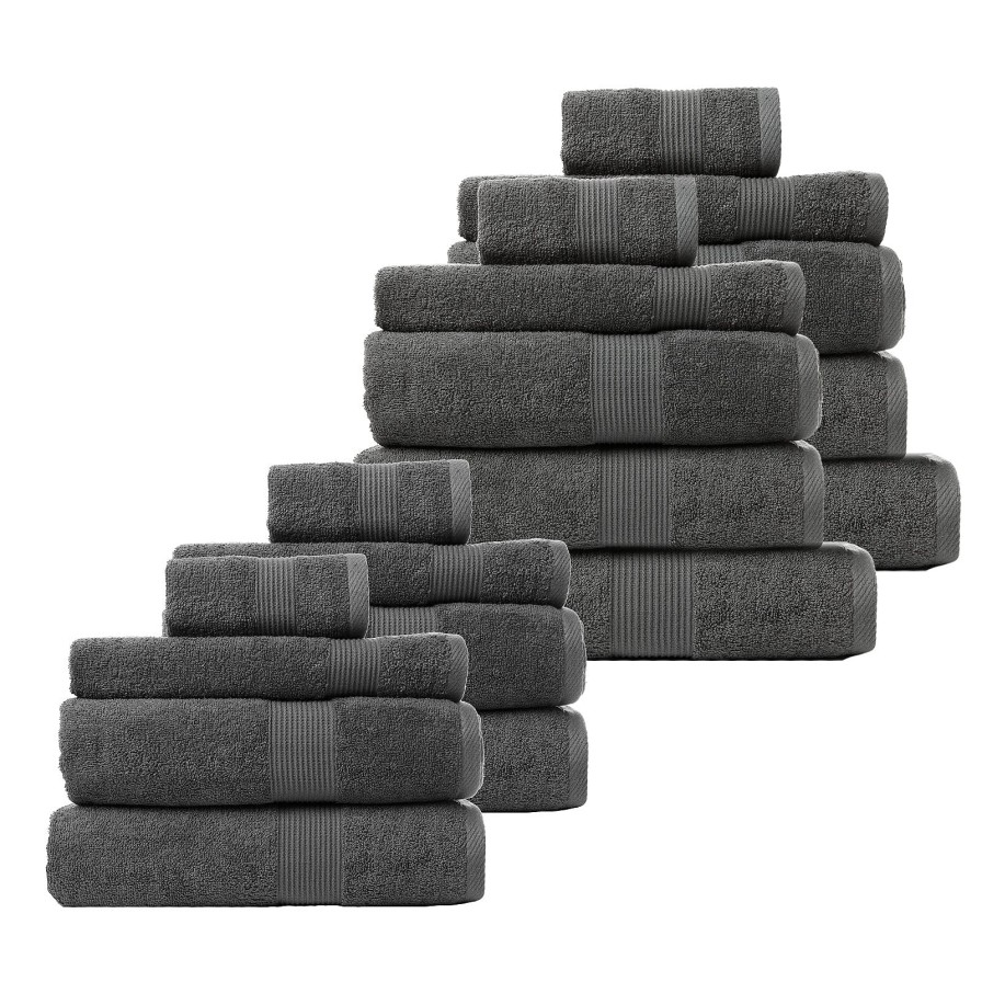 Home Decoration Royal Comfort | Royal Comfort Cotton Bamboo Towel Bundle Set 450Gsm Luxurious Absorbent