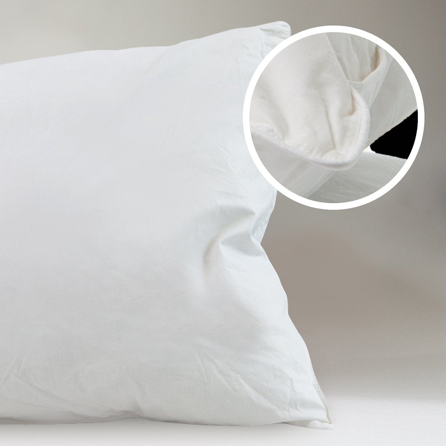 Home Decoration Royal Comfort | Casa Decor 50% Duck Feather 50% Down Pillow Cotton Cover 1000Gsm Twin Pack White