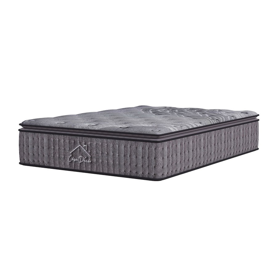 Home Decoration Royal Comfort | Casa Decor Bamboo Mattress Pocket Spring Pillowtop 5 Zone Charcoal