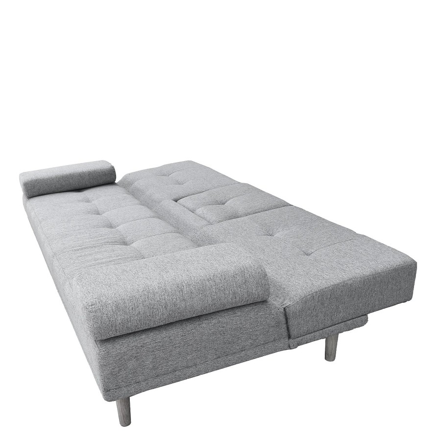 Home Decoration Royal Comfort | Casa Decor Mendoza 2 In 1 Sofa Bed Couch Pull Down Cupholder 3 Seats Futon Grey