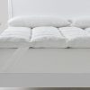 Home Decoration Royal Comfort | Royal Comfort Duck Feather And Down Mattress Topper 1800Gsm Pillowtop Underlay White