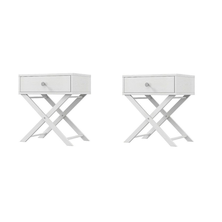 Home Decoration Royal Comfort | Milano Decor Bedside Table Surry Hills Storage Cabinet Bedroom White