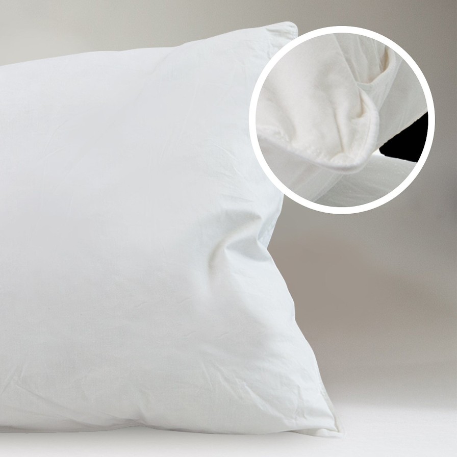 Home Decoration Royal Comfort | Casa Decor 50% Duck Feather 50% Down Pillow Cotton Cover 1000Gsm Single Pack White