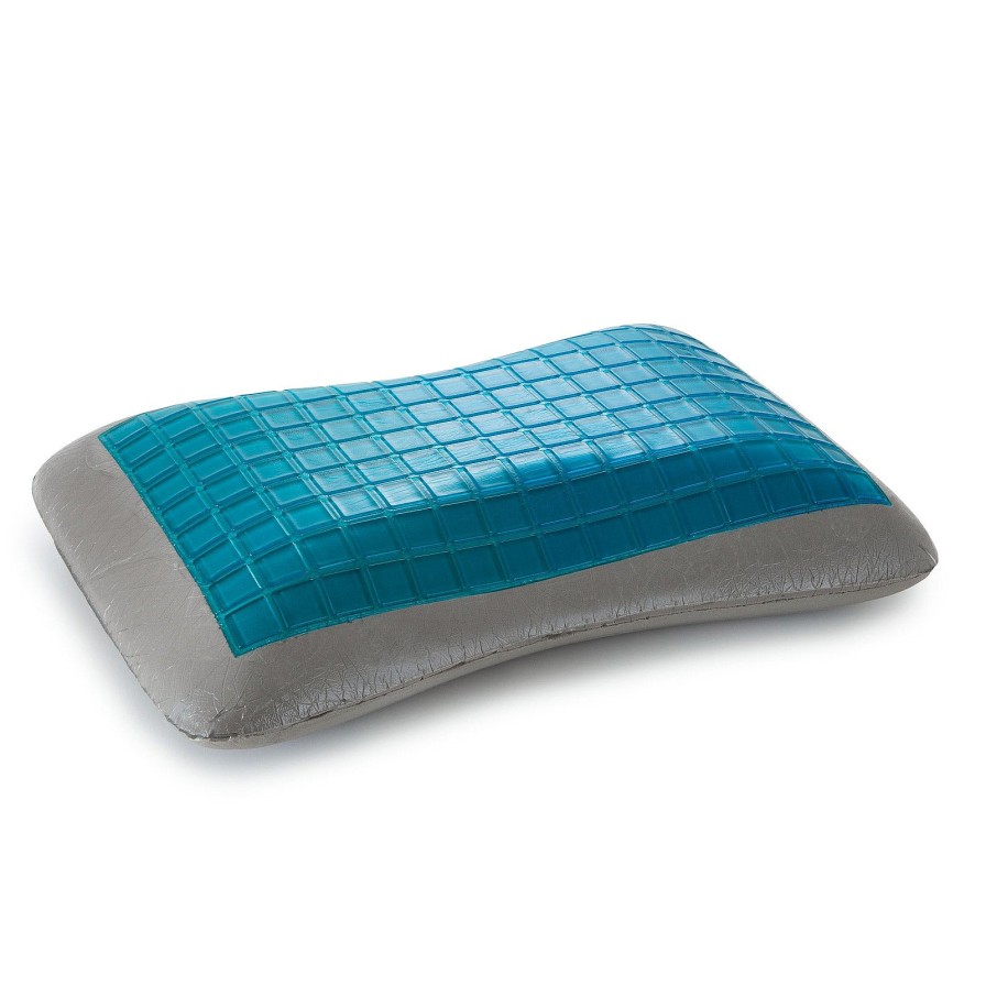 Home Decoration Royal Comfort | Royal Comfort Cool Gel Charcoal Infused High Density Memory Foam Pillow Charcoal/ Blue