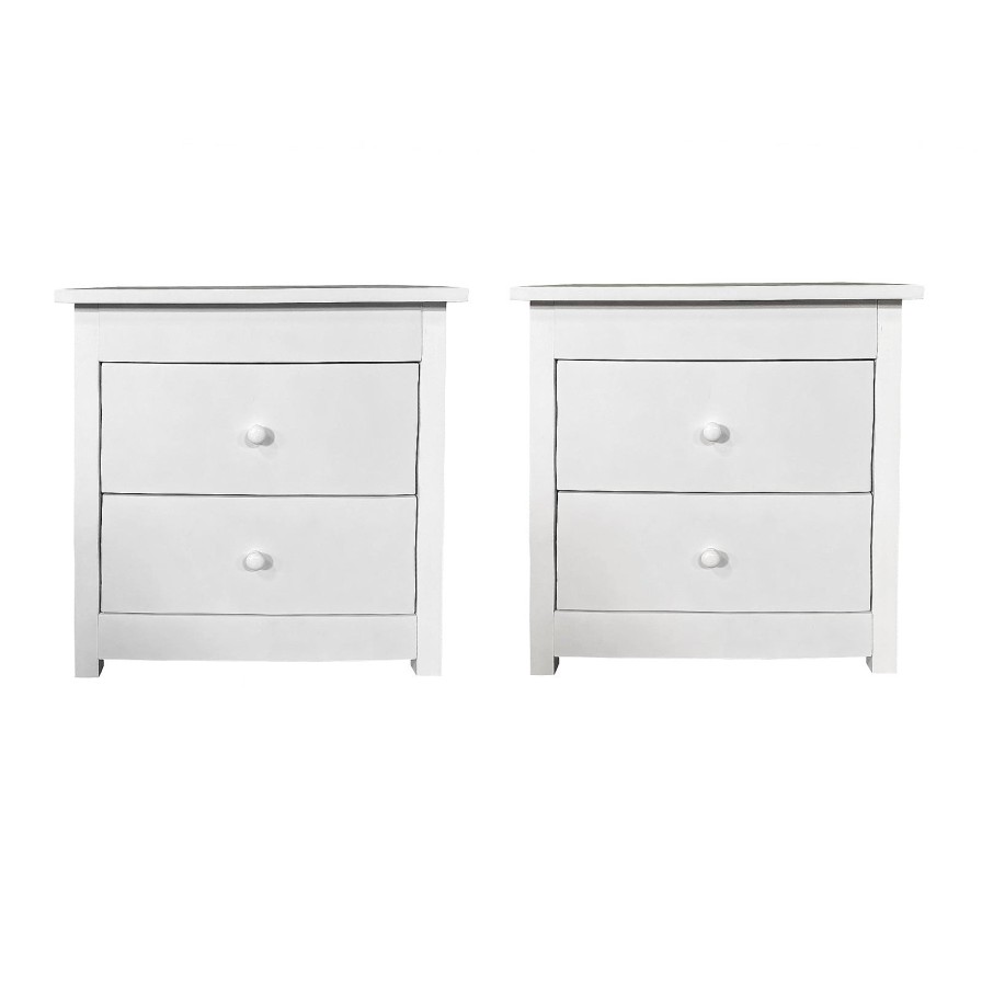 Home Decoration Royal Comfort | Milano Decor Bedside Table Byron Bay Storage Cabinet Bedroom White