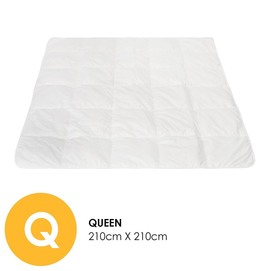 Home Decoration Royal Comfort | Royal Comfort 260Gsm Deluxe Eco-Silk Touch Quilt 100% Microfibre Cover White