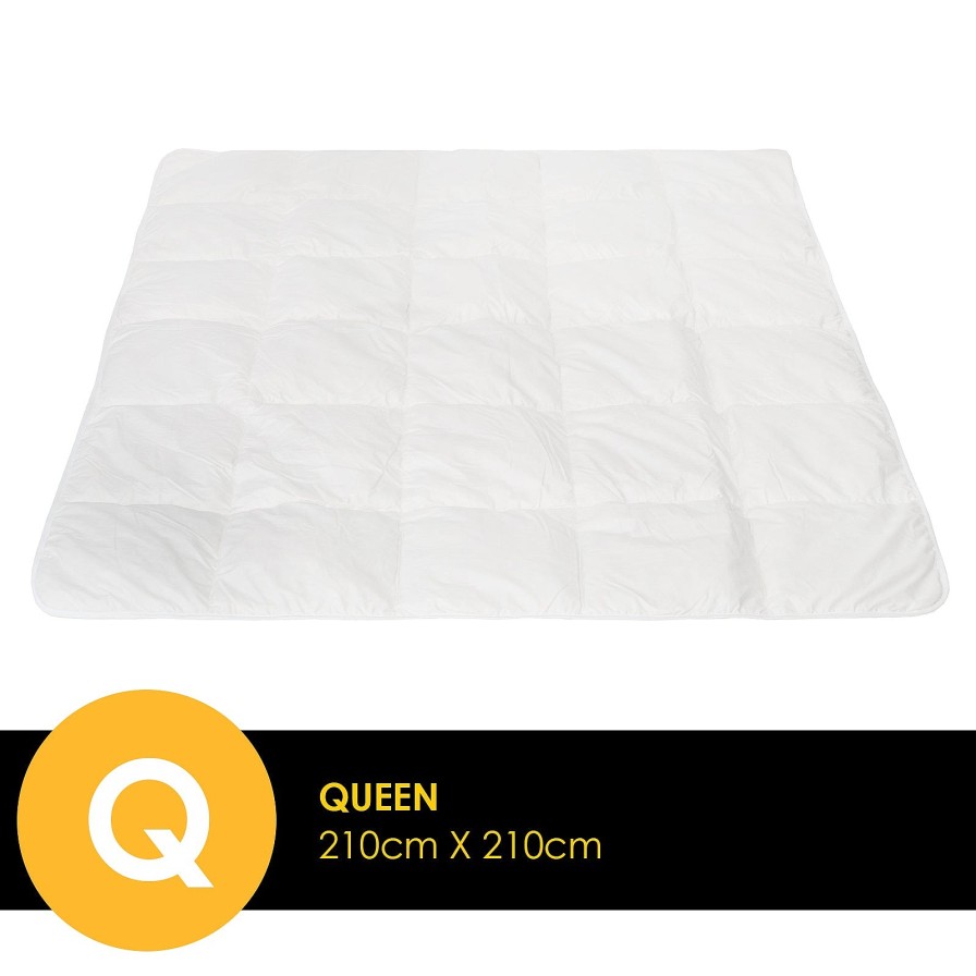 Home Decoration Royal Comfort | Casa Decor Silk Touch Quilt 360Gsm All Seasons Antibacterial Hypoallergenic White