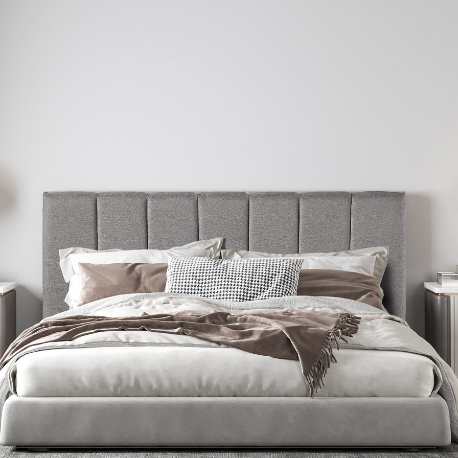 Home Decoration Royal Comfort | Milano Decor Valencia Bed Head Headboard Bedhead Upholstered Mid Grey