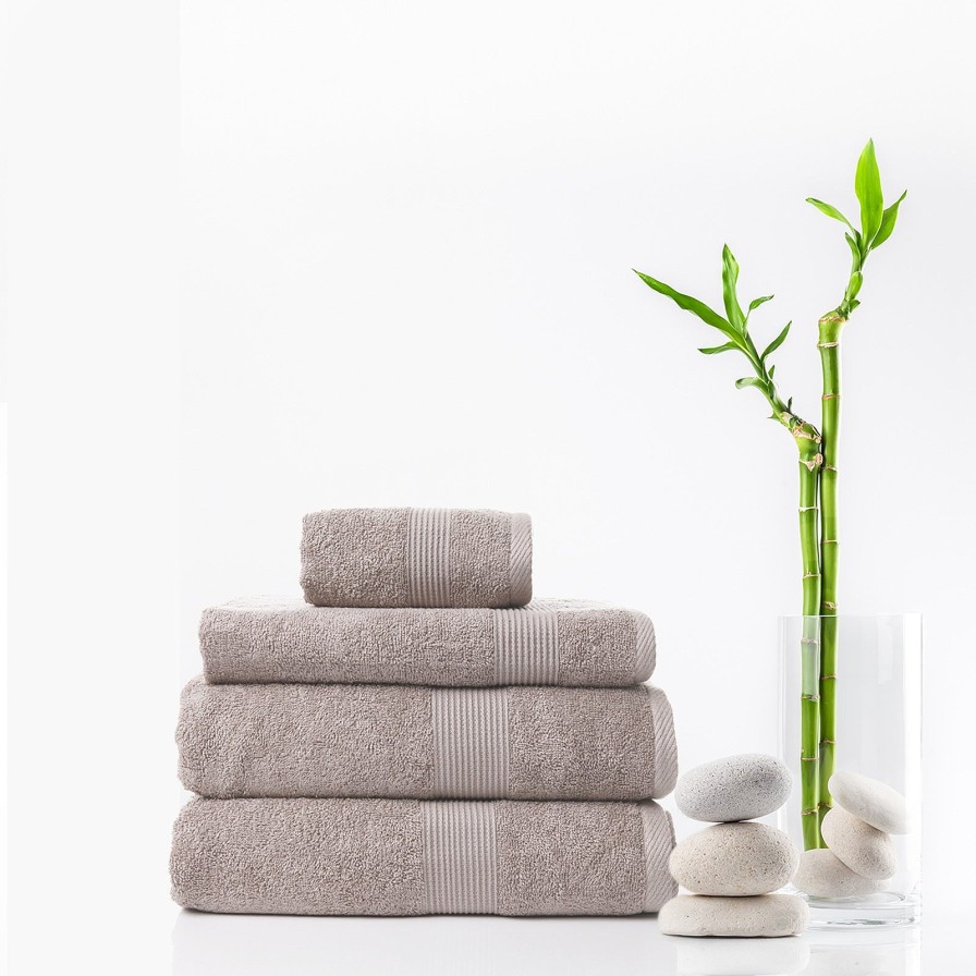 Home Decoration Royal Comfort | Royal Comfort 4 Piece Cotton Bamboo Towel Set 450Gsm Luxurious Absorbent Plush