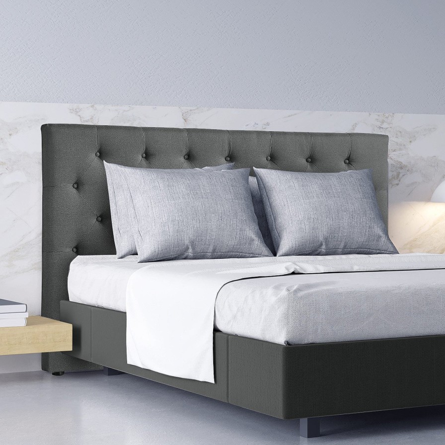 Home Decoration Royal Comfort | Milano Decor Madrid Tufted Bed Head Headboard Bedhead Upholstered Charcoal