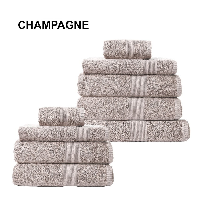 Home Decoration Royal Comfort | Royal Comfort Cotton Bamboo Towel Bundle Set 450Gsm Luxurious Absorbent