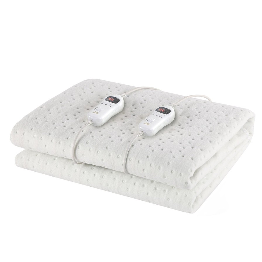 Home Decoration Royal Comfort | Royal Comfort Thermolux Elite Electric Blanket Multi Zone Fully Fitted White