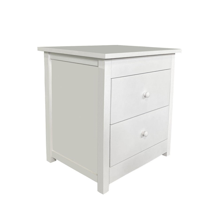 Home Decoration Royal Comfort | Milano Decor Bedside Table Byron Bay Storage Cabinet Bedroom White