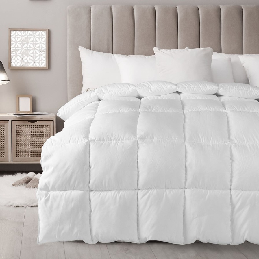 Home Decoration Royal Comfort | Royal Comfort 800Gsm Silk Blend Quilt Duvet Ultra Warm Winter Weight White