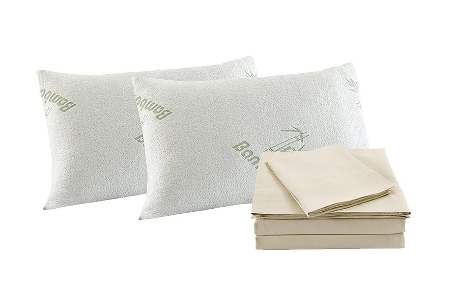 Home Decoration Royal Comfort | Royal Comfort Bamboo Blend Sheet Set 1000Tc And Bamboo Pillows 2 Pack Ultra Soft