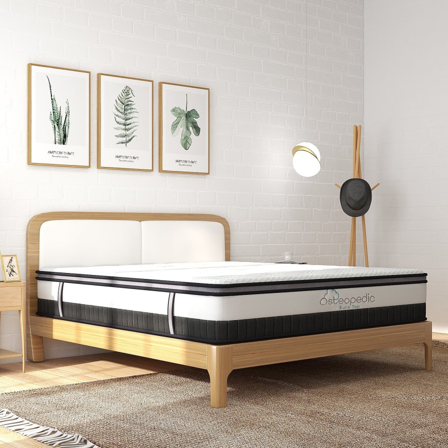 Home Decoration Royal Comfort | Osteopedic Euro Top Mattress Pocket Spring Medium Eurotop Hybrid Design Bed White