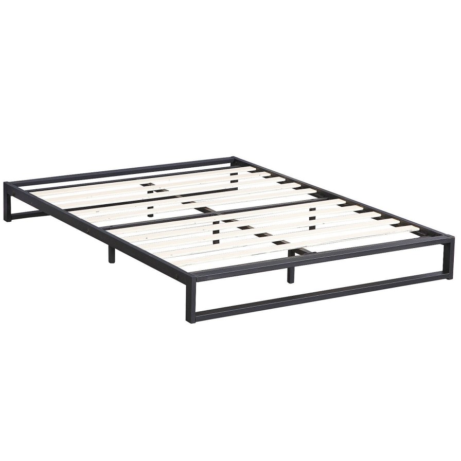 Home Decoration Royal Comfort | Milano Decor Florence Metal Bed Frame Mattress Base Platform Modern Black