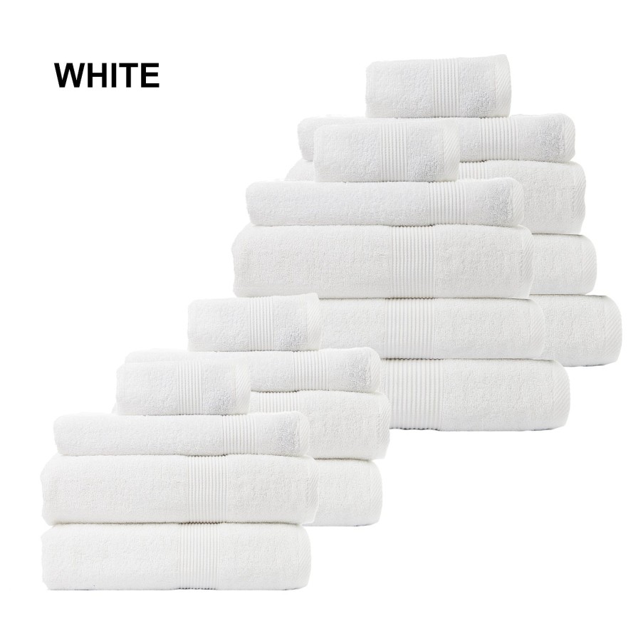 Home Decoration Royal Comfort | Royal Comfort Cotton Bamboo Towel Bundle Set 450Gsm Luxurious Absorbent