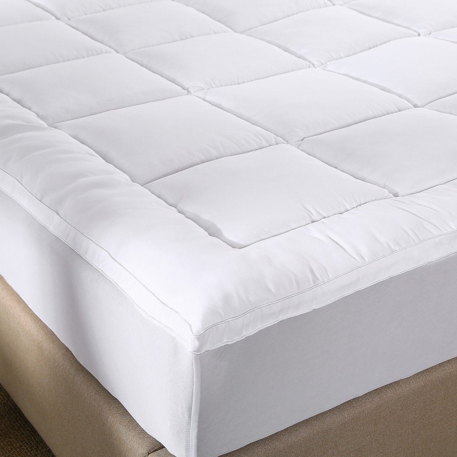 Home Decoration Royal Comfort | Royal Comfort 1000Gsm Memory Mattress Topper Cover Protector Underlay White