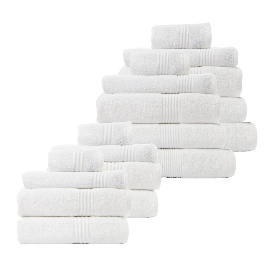 Home Decoration Royal Comfort | Royal Comfort Cotton Bamboo Towel Bundle Set 450Gsm Luxurious Absorbent