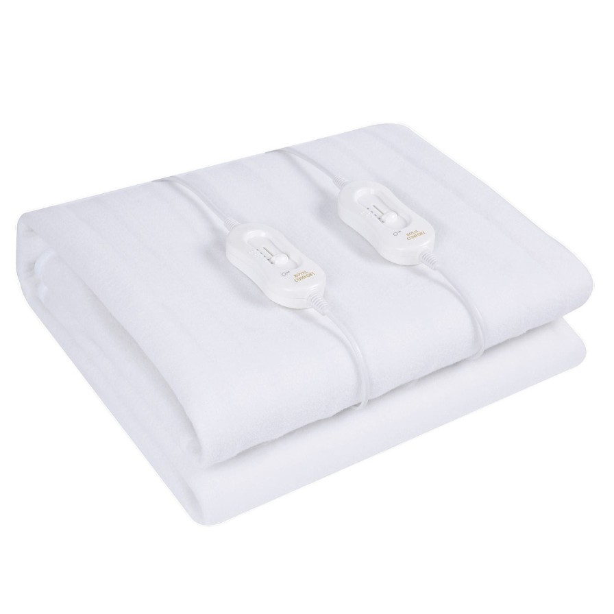 Home Decoration Royal Comfort | Royal Comfort Thermolux Comfort Electric Blanket Fully Fitted Washable White