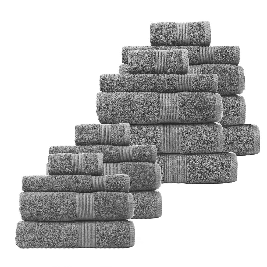 Home Decoration Royal Comfort | Royal Comfort Cotton Bamboo Towel Bundle Set 450Gsm Luxurious Absorbent