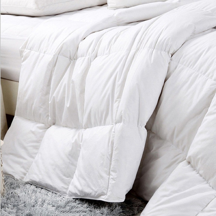 Home Decoration Royal Comfort | Royal Comfort 500Gsm Plush Duck Feather Down Quilt Ultra Warm Soft - All Seasons White